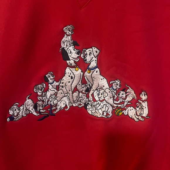 Vintage Disney Embroidered Crewneck Sweatshirt with 101 Dalmatians, Women’s L - Picture 3 of 12